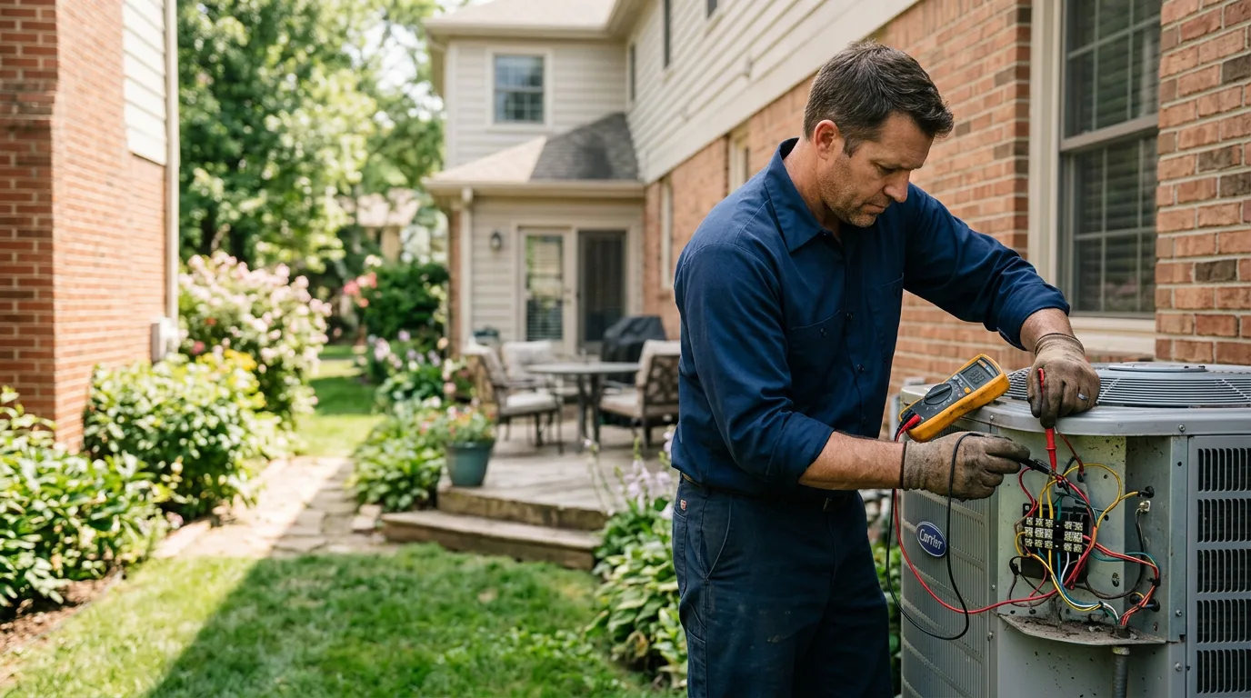 HVAC technician working near Redmond, UT